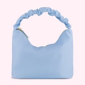 Stoney Clover Lane SCL Classic Scrunch Handle Bag Purse Nylon Periwinkle NWT